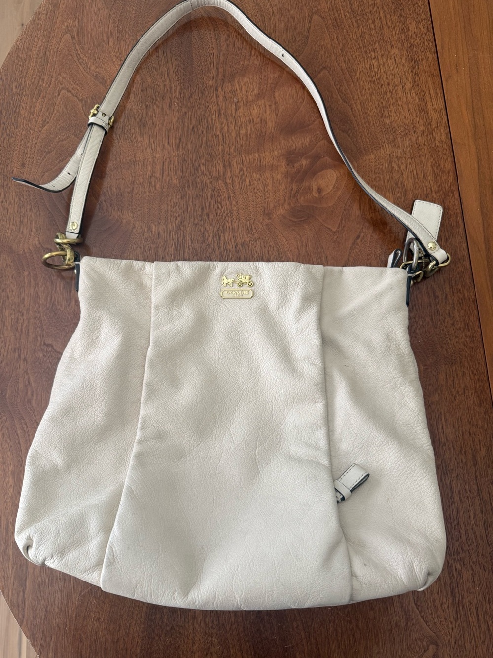 COACH Madison Isabelle Hobo Bag - Cream